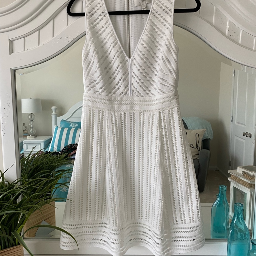 White jcrew dress